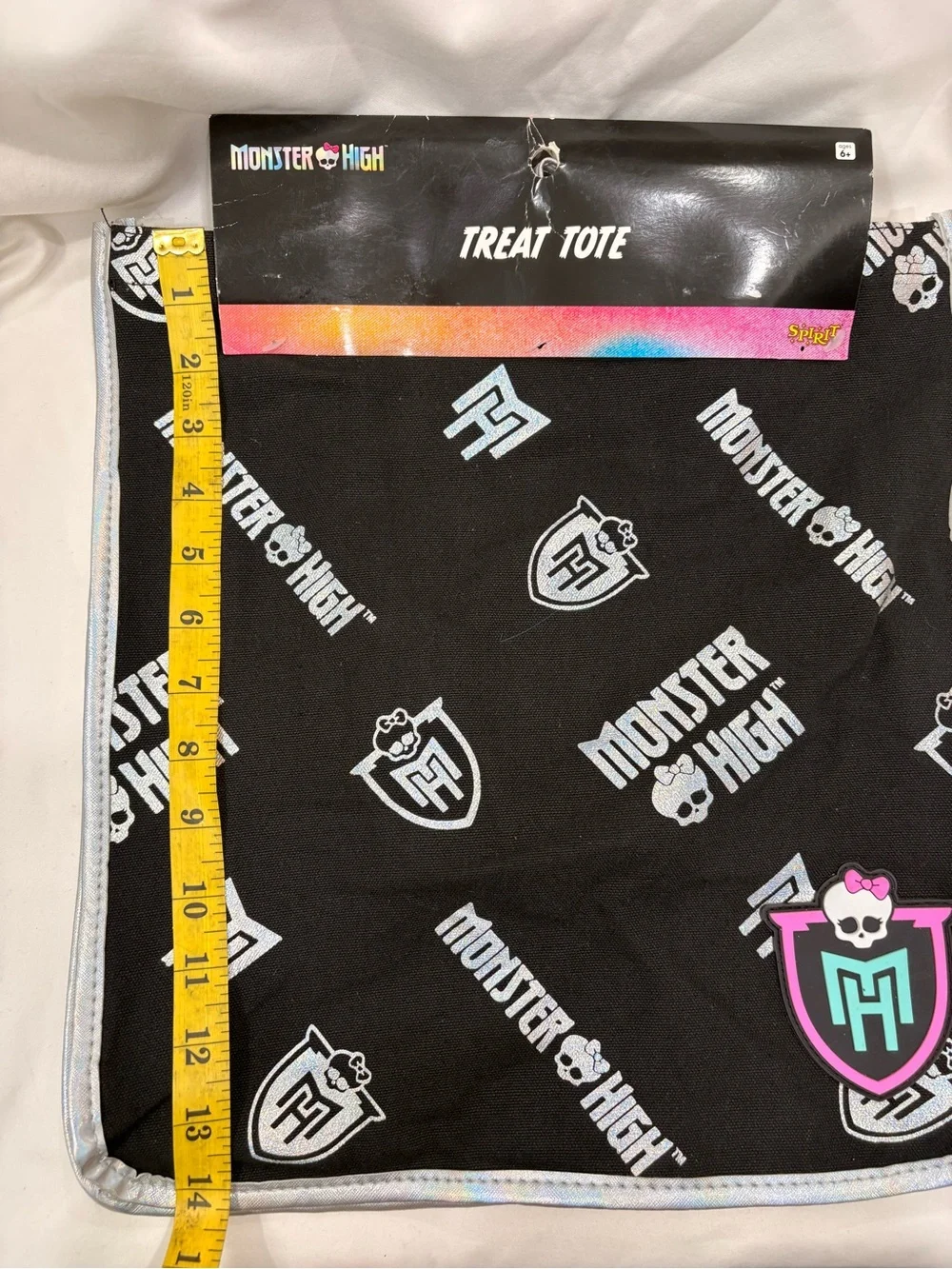 New Spirit Halloween Monster High Treat Tote/Reusable Canvas Bag